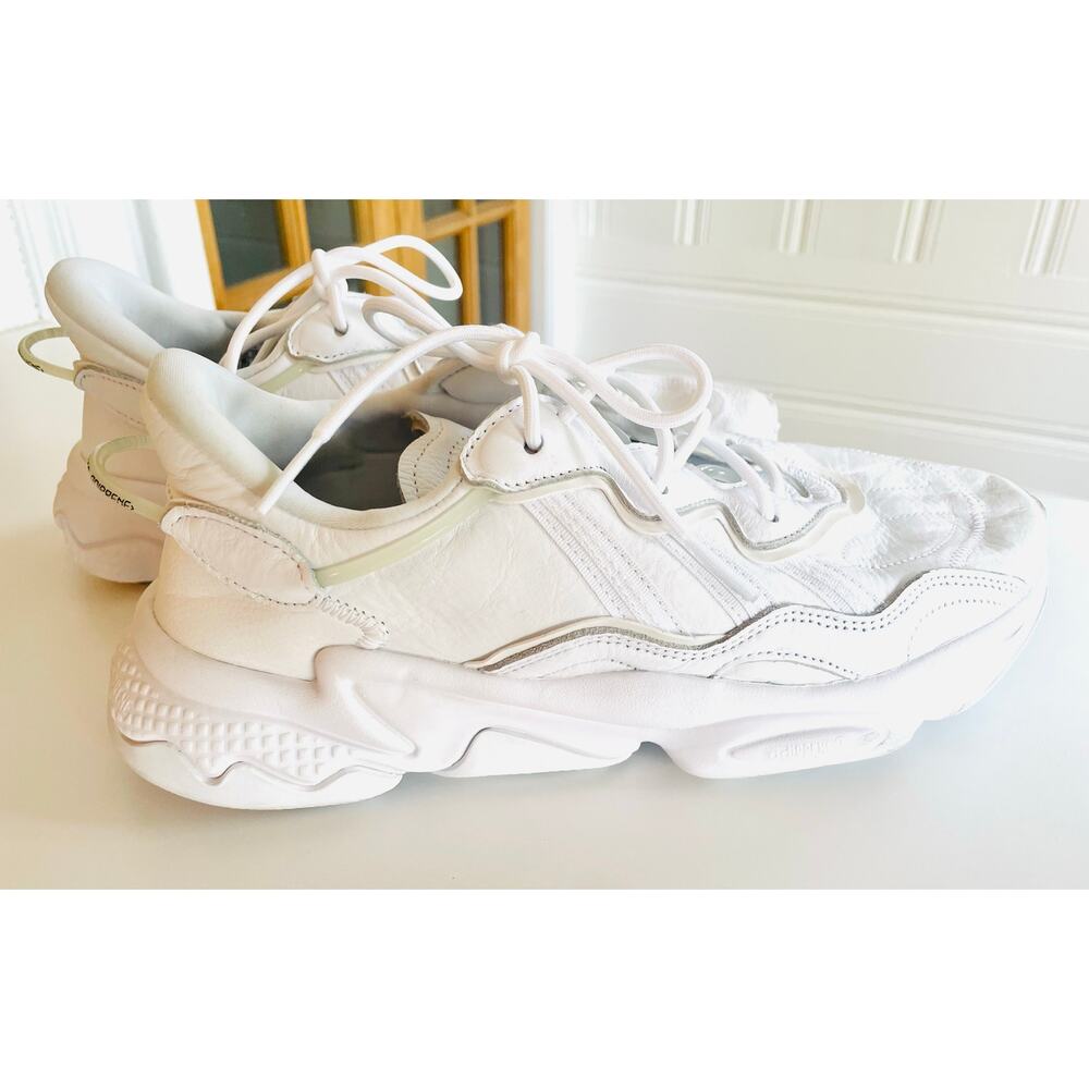 Adidas Ozweego 'Triple White' Leather GW8013 Men's Shoes Men’s 10.5